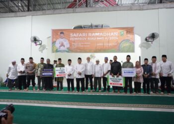 Pemprov Riau Salurkan Bantuan Untuk Pembangunan Masjid Baitul Ikhsan Kota Dumai