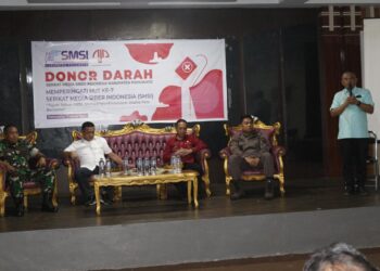 Semarakkan HUT Ke-7, SMSI Pohuwato Gelar Donor Darah