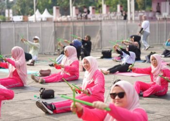 Senam Bersama Renjana Cita Srikandi, Adrias Hariyanto: Kalau Kita Bahagia Pasti Sehat