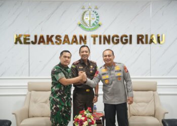 Jaksa, Polisi, dan TNI di Riau Perkuat Sinergi Penegakan Hukum Berintegritas