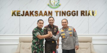Jaksa, Polisi, dan TNI di Riau Perkuat Sinergi Penegakan Hukum Berintegritas