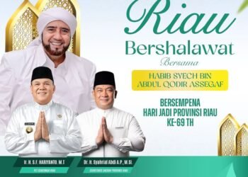 Riau Bershalawat Jadi Puncak Peringatan HUT ke-69 Provinsi Riau