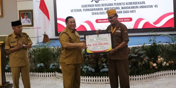 Pemprov Riau Salurkan Rp520,5 Juta untuk Veteran dan Keluarga, Wujud Penghormatan Jasa Pejuang
